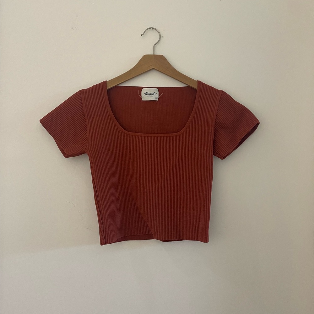 Kuwalla Women's Burnt Orange Crop Top